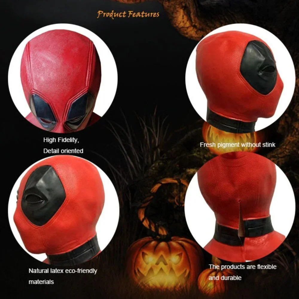 Diona J Deadpool America Helmet Latex Rubber Horror Scary Mask Halloween…